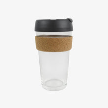 Load image into Gallery viewer, Glass and Cork Reusable Beverage Cup