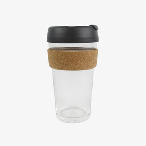 Glass and Cork Reusable Beverage Cup