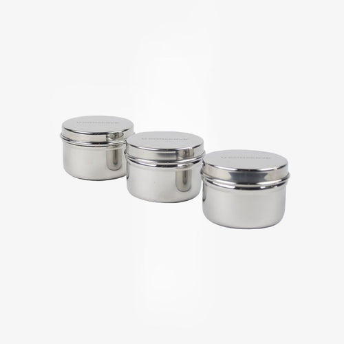 Stainless Steel Mini Food Containers - 3 pk