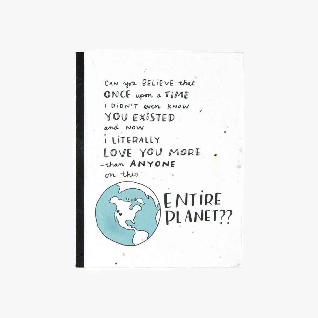 Plantable Greeting Card: Entire Planet