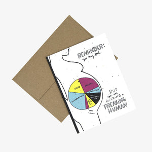 Plantable Greeting Card: Freaking Human