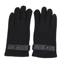 Load image into Gallery viewer, Men Mirco Velvet Gloves Touch Screen Gloves Warm Gloves Cycling Nonslip Full Fingers Gloves for Outdoor Riding Sports (Black)