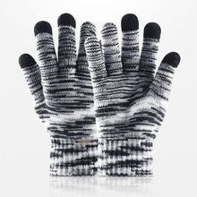 Load image into Gallery viewer, Warm Gradient Cycling Fleece Keep Knitted Screen Winter Fashion Jacquard Unisex Hiking Full Touch Warm Finger Gloves