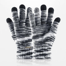 Load image into Gallery viewer, Warm Gradient Cycling Fleece Keep Knitted Screen Winter Fashion Jacquard Unisex Hiking Full Touch Warm Finger Gloves